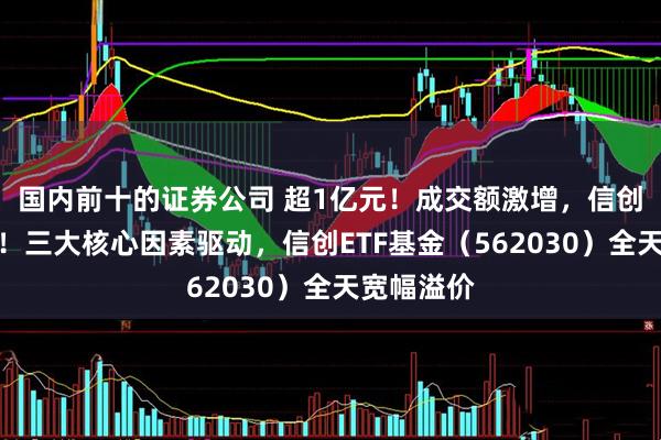 国内前十的证券公司 超1亿元！成交额激增，信创成香饽饽！三大核心因素驱动，信创ETF基金（562030）全天宽幅溢价